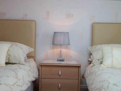 A guest room at the Lindsay Guest House